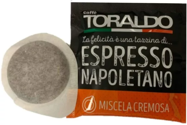 300 Cialde Caffè Toraldo Miscela Cremoso Cremosa Filtro Carta ESE 44 mm Offerta