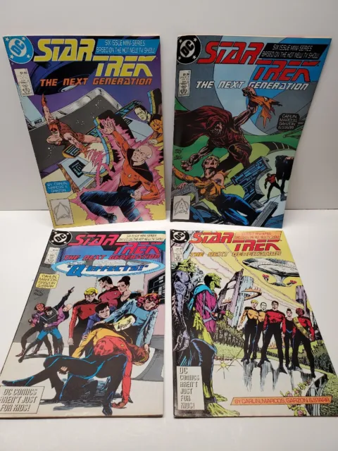 DC Comics Star Trek The Next Generation Miniseries 1988  Issues 3, 4, 5, & 6