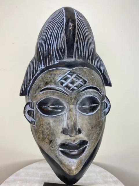 Punu Maiden Spirit Mask Mukudji  Gabon African 11" X 7.50"