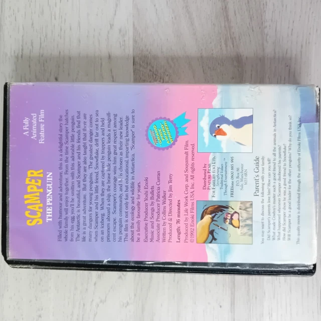 SCAMPER THE PENGUIN Vhs Tape - Rare Retro Movie Series Kids £11.96 ...