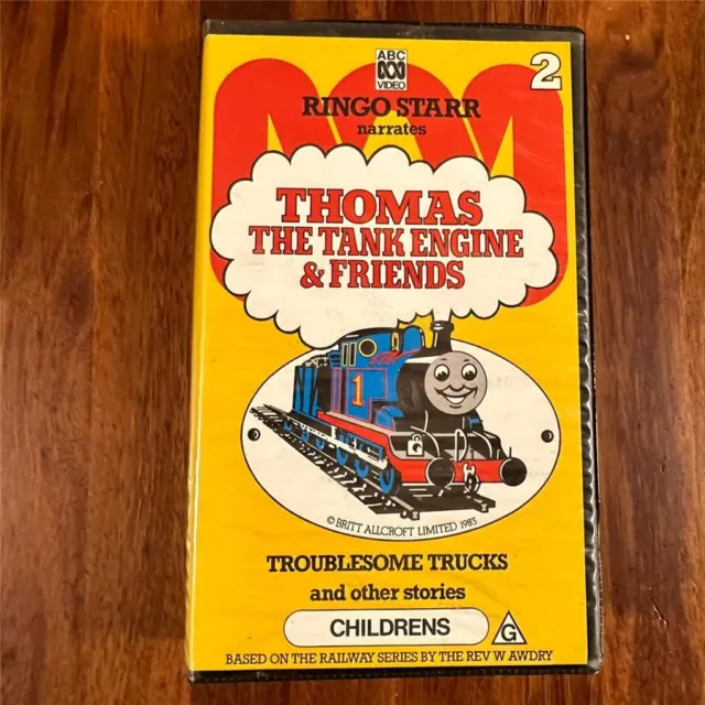 Large Clamshell Case Video Tape THOMAS THE TANK ENGINE & FRIENDS 2 Ringo Starr