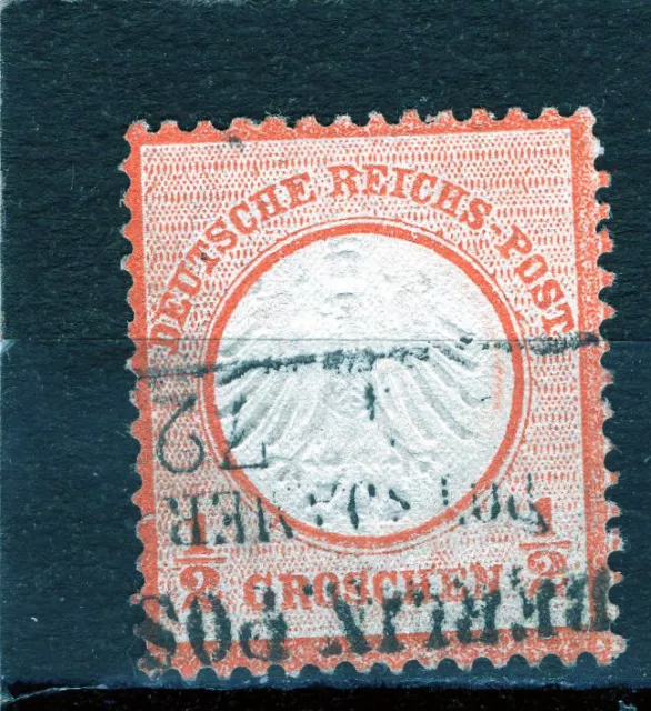 Deutsches Reich Michel 1872, Nr.: 3, kleines Brustschild, gestempelt