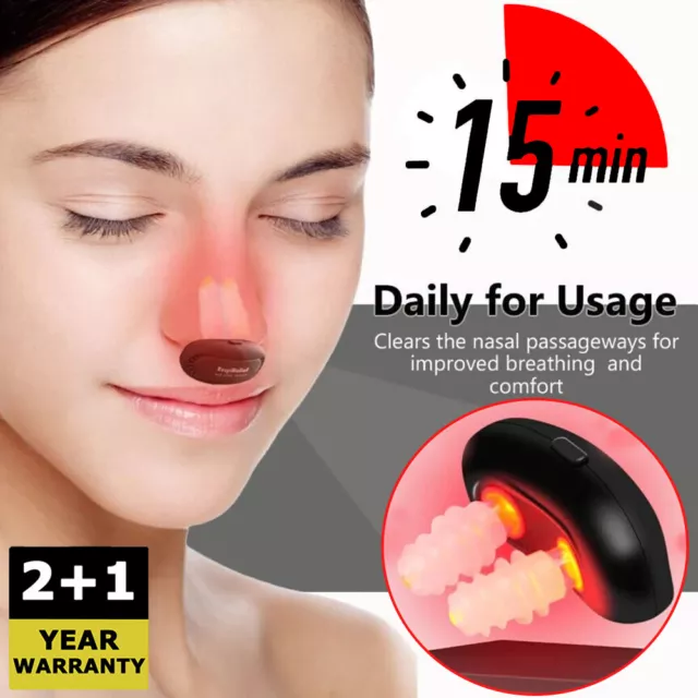 Portable Rhinitis Relief Device, Red Light Therapy for Sinusitis Nasal Noses