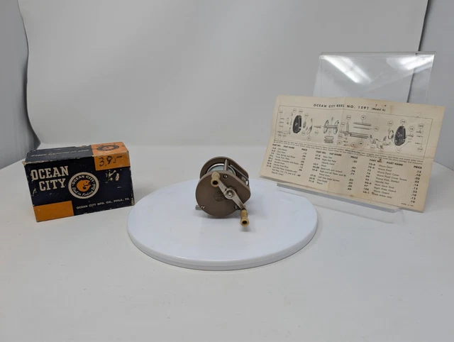 Poignée Torpille Vintage Ocean City Reel Company – Années 50, Pêche En Mer