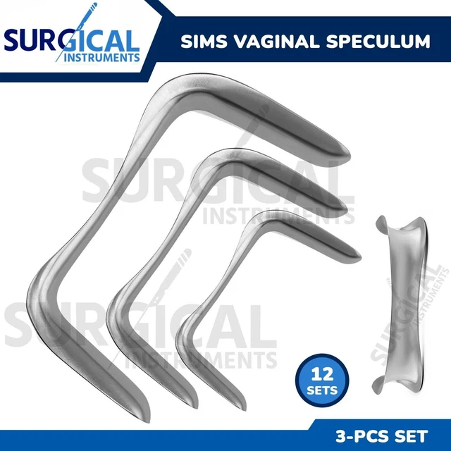 Ob Sims Lab 12 SET OF SIMS Vaginal Speculum OB/Gynecology Surgical Instruments ...