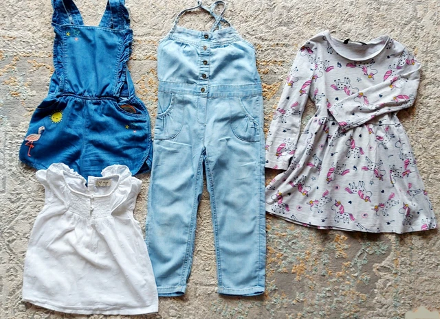 Pacchetto di abbigliamento estivo designer ragazza 10 articoli - età 3-4 4