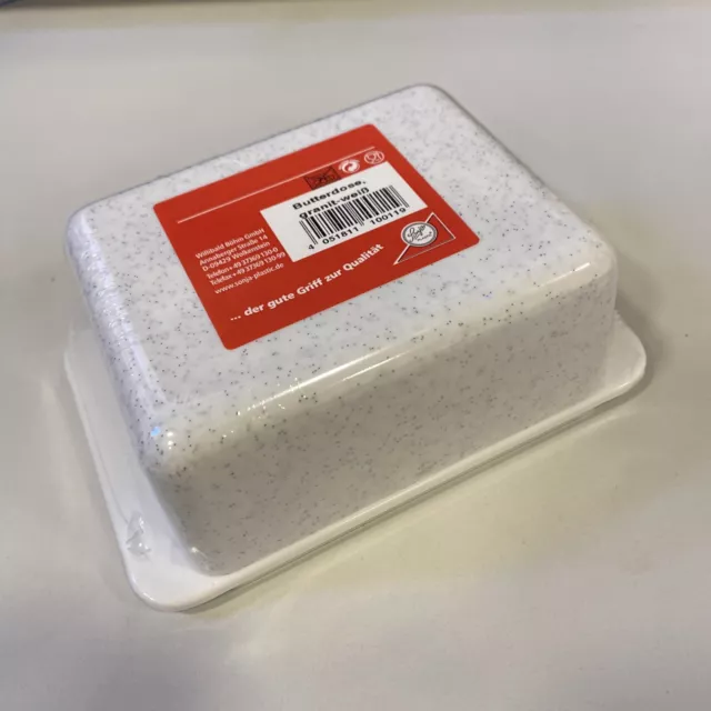 Butterdose granit weiß für 250g Stück Butter