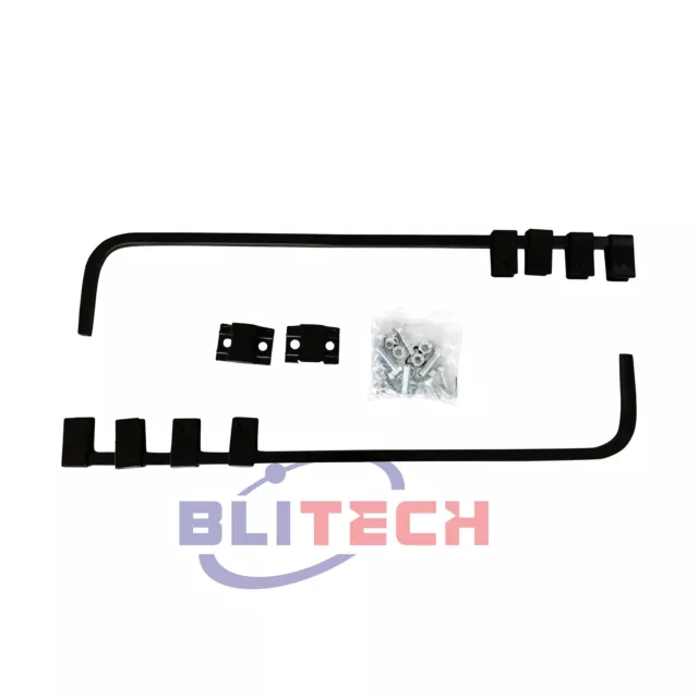 Blitech Straight Mud Flap Hanger 30" Heavy Duty Steel Set For Semi Truck 0.64 In