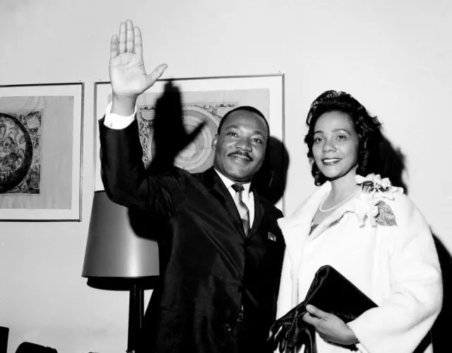 Martin Luther King Jr With Wife Coretta Scott King 8X10 Glossy Photo Image #1