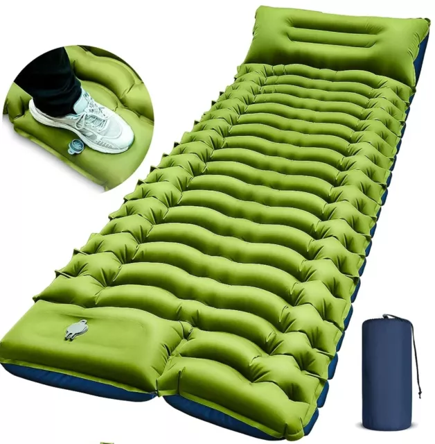 NEW Yuzonc Camping Sleeping Pad, Ultralight Camping Mat with Pillow, Inflatable