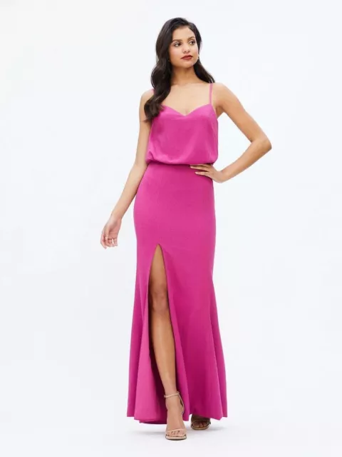 New DRESS the POPULATION Hibiscus Gracelyn Gown High Slit Size S