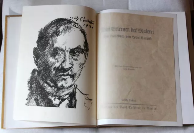 Lovis Corinth Das Erlernen der Malerei mit 1Originallithographie