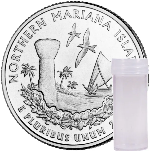 2009 P Northern Mariana Islands Quarter 40 Coin Roll From US Mint Bag BU