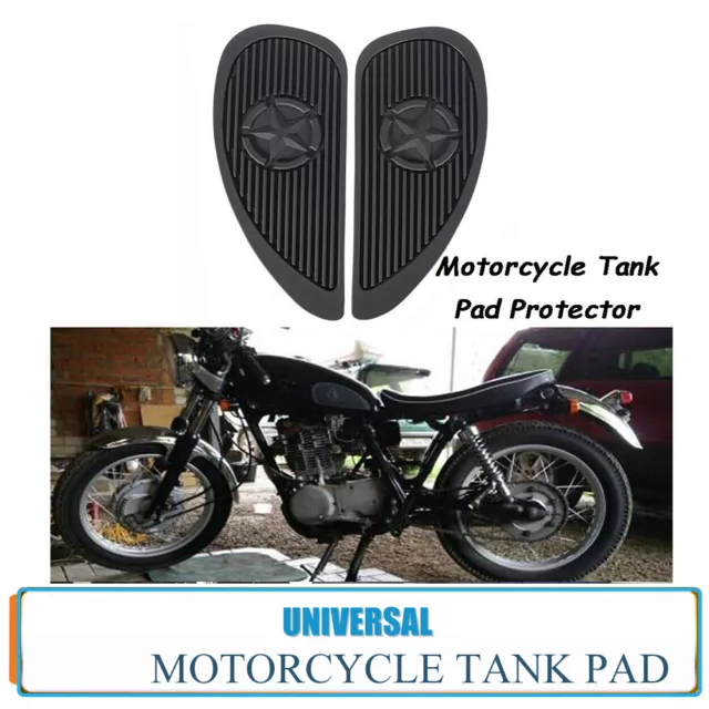 2X Universal Motorrad Tank Traction Pad Seite Gas Knie Grip Protector Aufkleber