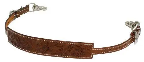 Showman Floral Tooled Medium Oil Leather Wither Strap