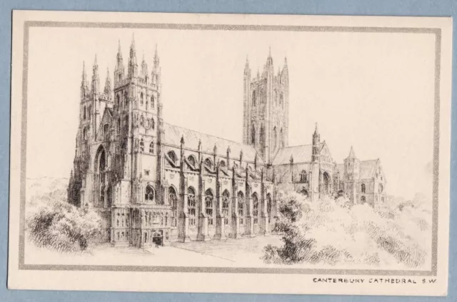 CANTERBURY CATHEDRAL S.W.  KENT  - Unposted Vintage Postcard