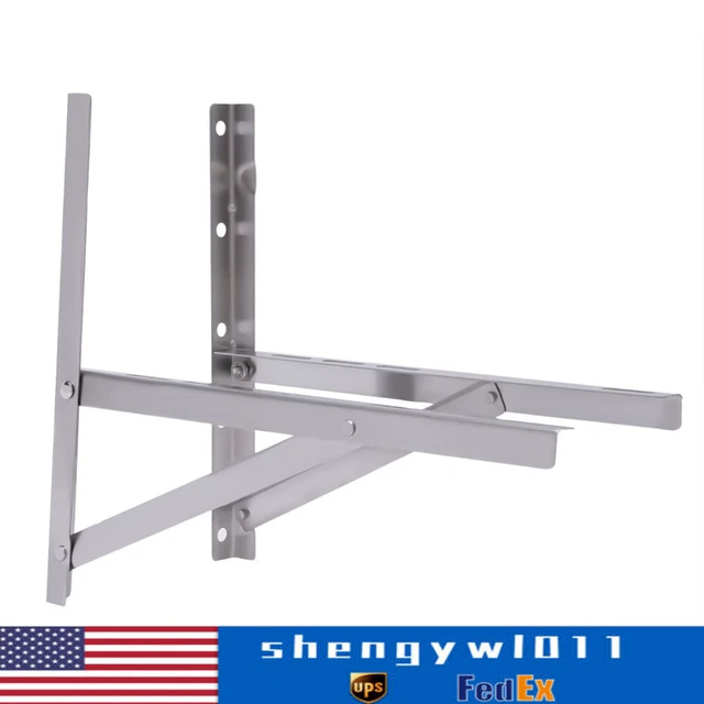 Staffa Universale Per Condizionatore A Parete In Acciaio Inox - Supporto Per Unità Esterna Mini Split Fino A 990 Lbs - 2