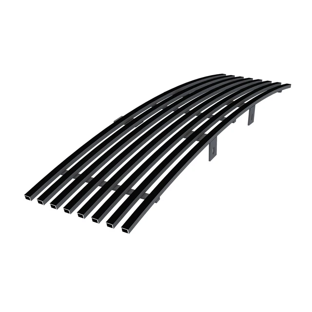 Onegrille Stainless Steel Black Billet Grille Insert For 2009-2014 Ford F-150 Lower Bumper - 8x6 Horizontal, Powder Coated