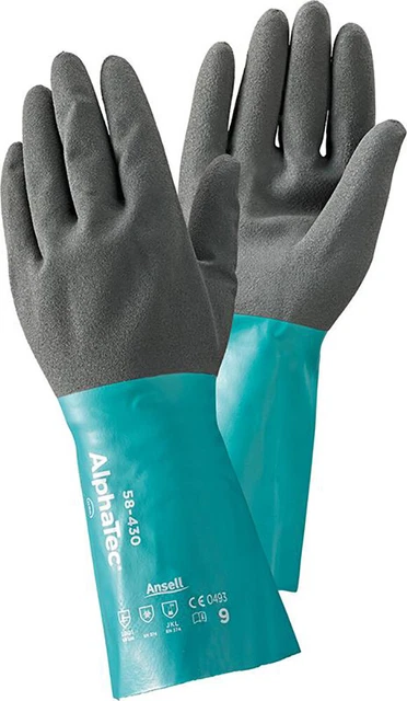Ansell Handsch. AlphaTec 58-435 Nitril grün/grau Gr. 10