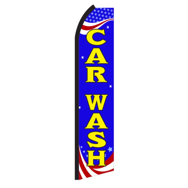 CAR WASH R Advertising Flutter Feather Sign Swooper Banner Flag Only Special