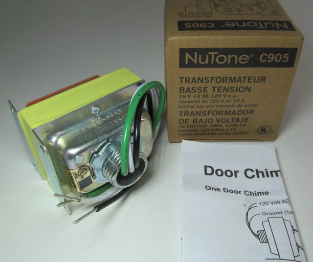 Door Bells Broan C905 Doorbell Transformer – 16V, 10VA For Single