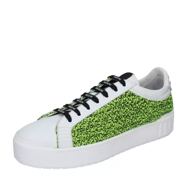 Chaussures Hommes RUCOLINE 45 Ue Baskets Jaune Tissu Blanc P BF246-45