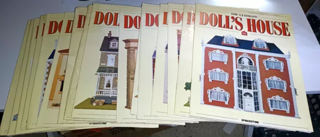 Large Bundle of 16 x The Ultimate Dolls House Magazines / Books By DeAGOSTINI