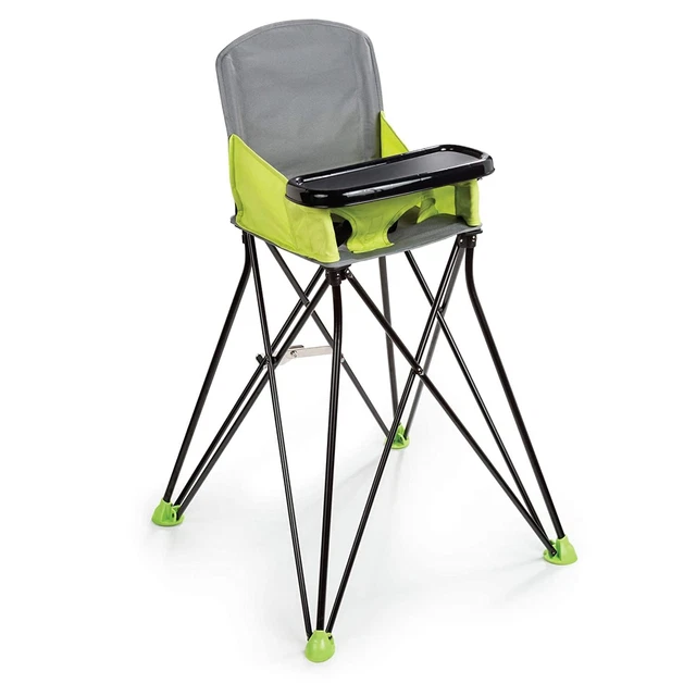SILLA ALTA PORTÁTIL para Comer Alimentación Snack Pop 'N Sit Verde