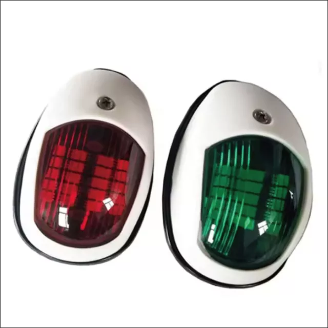 2x LED Waterproof Navigation Lights Port Starboard Marine Yacht Boat 2