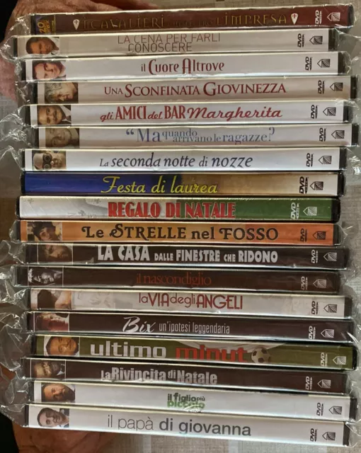 LOTTO 18 FILM DVD ITALIANI Pupi Avati MAI APERTI!  Bix, Regalo di Natale, ecc..