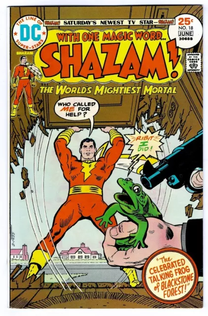 SHAZAM! #18 in VF/NM condition a DC 1975 Bronze Age comic with CAPTAIN MARVEL