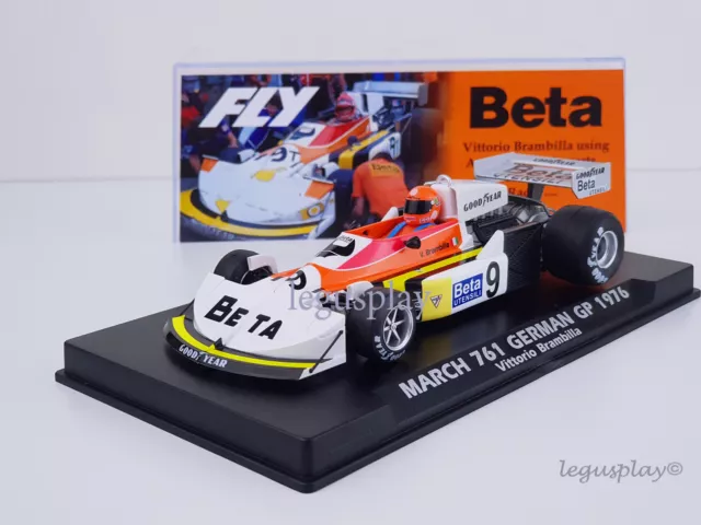 Slot car scalextric fly A2043 - March 761 #9 beta German Gp 1976 V.