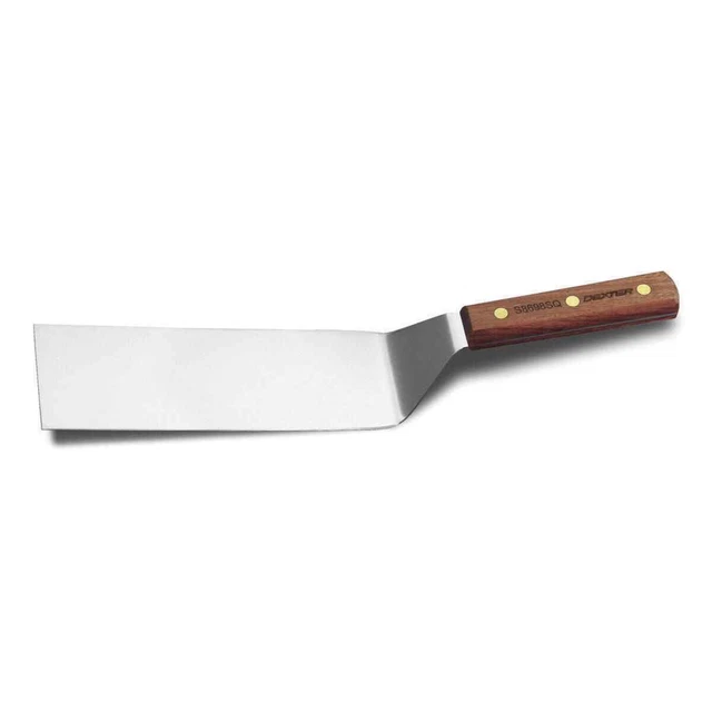 Dexter Russell S8698SQ-PCP Wood Handle 8 Squared Hamburger Turner"