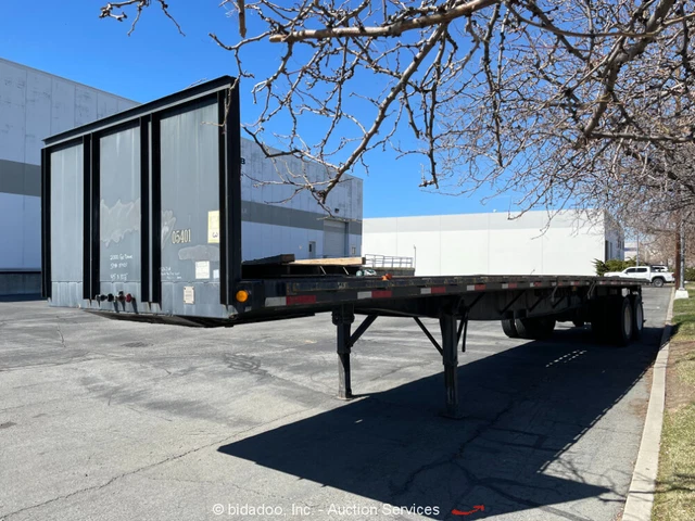 2000 Great Dane 5401 45' Wood Deck T/A Semi Flatbed Trailer bidadoo -Repair