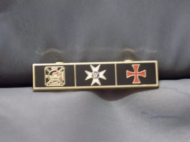 York Rite Lapel Tac Pin Mason Knights Templar Constantine Maltese Cross NEW!