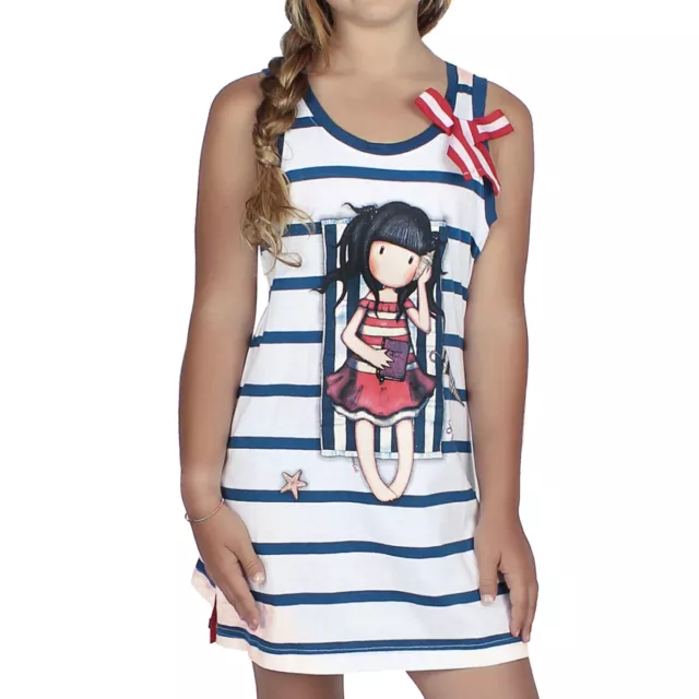 Camicia da notte bambina/ragazza estiva Summer Days Gorjuss in Cotone 51434 Z036