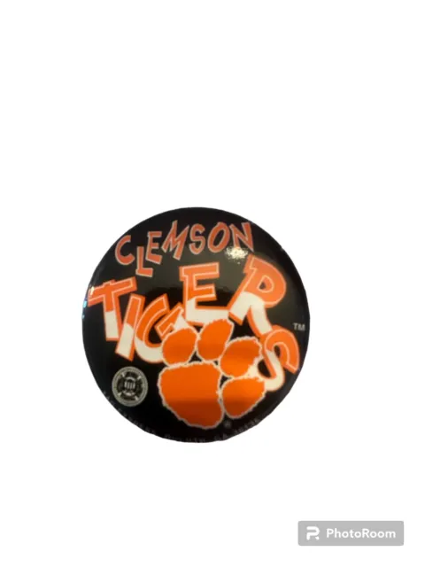 Clemson University Tigers South Carolina College Vintage Button Pin Pinback