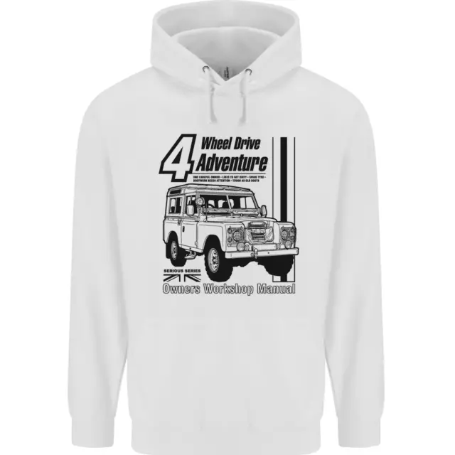Felpa con cappuccio bambini bambini 4 ruote motrici Adventure 4X4 fuoristrada