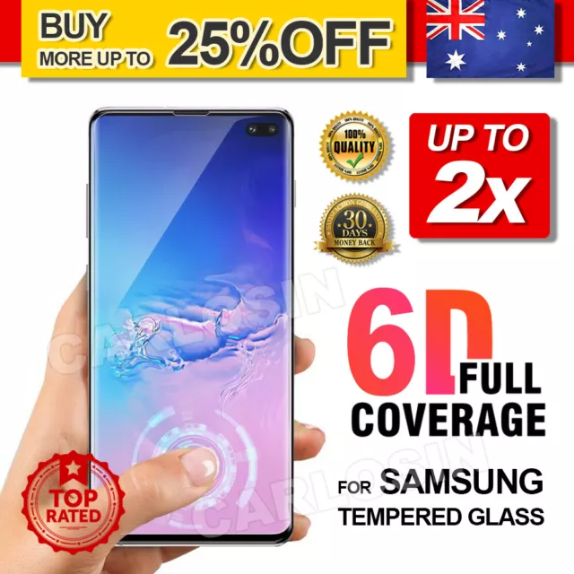 Upto 2x For Samsung Galaxy S10 5G Plus Note 10 9 Tempered Glass Screen Protector