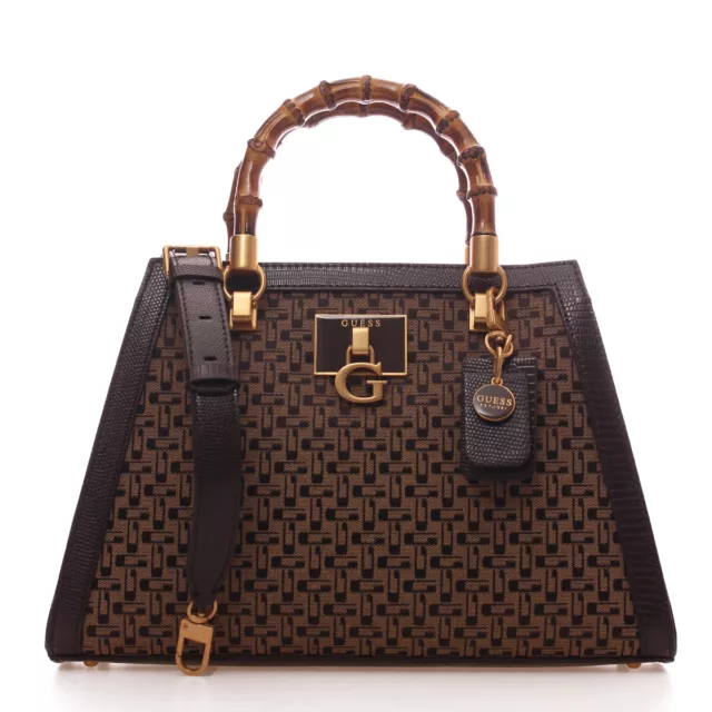 Borsa Donna Guess Hand Bag Con Tracolla Stephi Brown Logo Hwjk78750 223