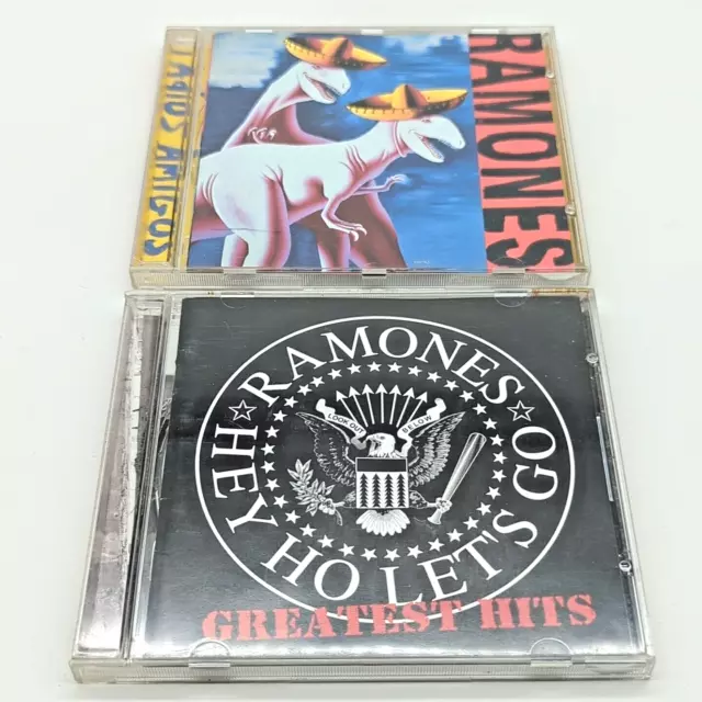 Ramones CD Lot (2) : Adios Amigos + Greatest Hits Hey Ho Let’s Go