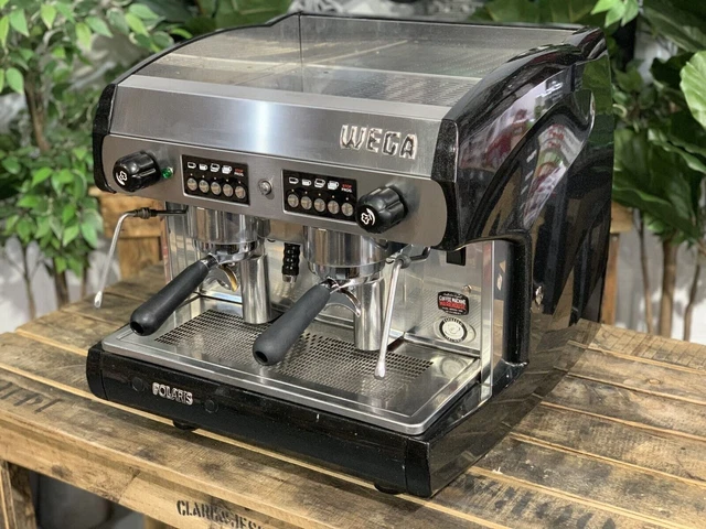 Wega Polaris 2 Gruppi Macchina Caffe' Espresso Nera Compatta Caffe' Commerciale 3