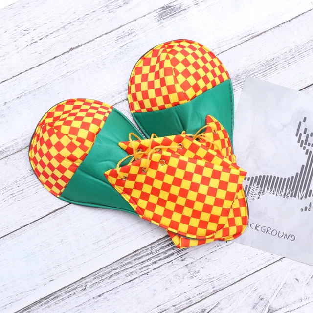 Clownsnase scarpe da clown cosplay signorina uomo oggetti di scena motivo a punti