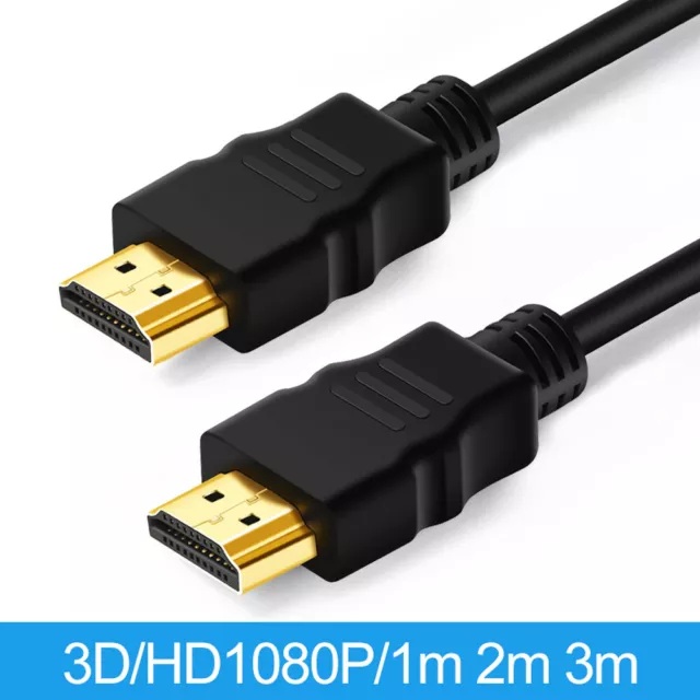 HDMI Cable High Speed Male to Male HDMI Lead 1080P Video 1M 2M 3M 5M 10M 15M UK