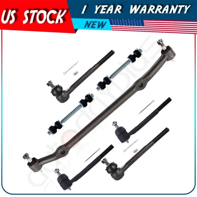 For 1978-1987 GMC Caballero 7Pcs Front Steering Sway Bar Center Link Tie Rod End