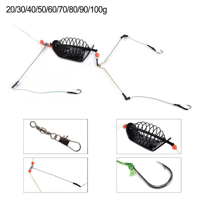 CONNETTORE PESCA ALLA carpa metodo alimentatore in linea Quick Change