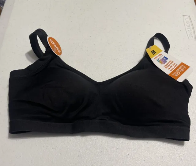 NWT WARNERS BLACK T-Shirt Bra 34C Women's Intimates Sleep Lingerie