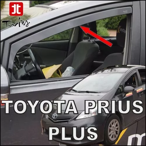 Déflecteurs de vent pluie air teintées Toyota Prius+ Prius Plus + depuis 2011