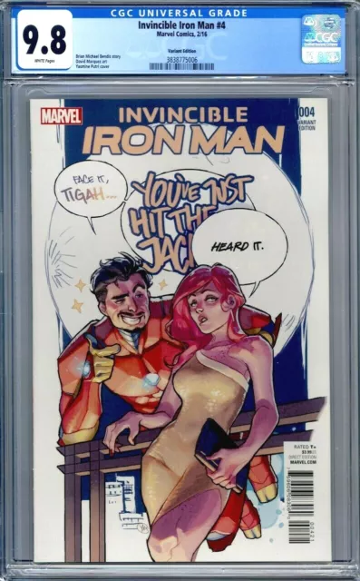 Invincible Iron Man #4  1:25 Yasmine Putri Variant   1st Print CGC 9.8