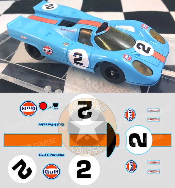 STICKERS POUR PORSCHE 917 #2 ECH 1/40 ou 1/32 (NO DECAL IDEAL SLOT) DCS024